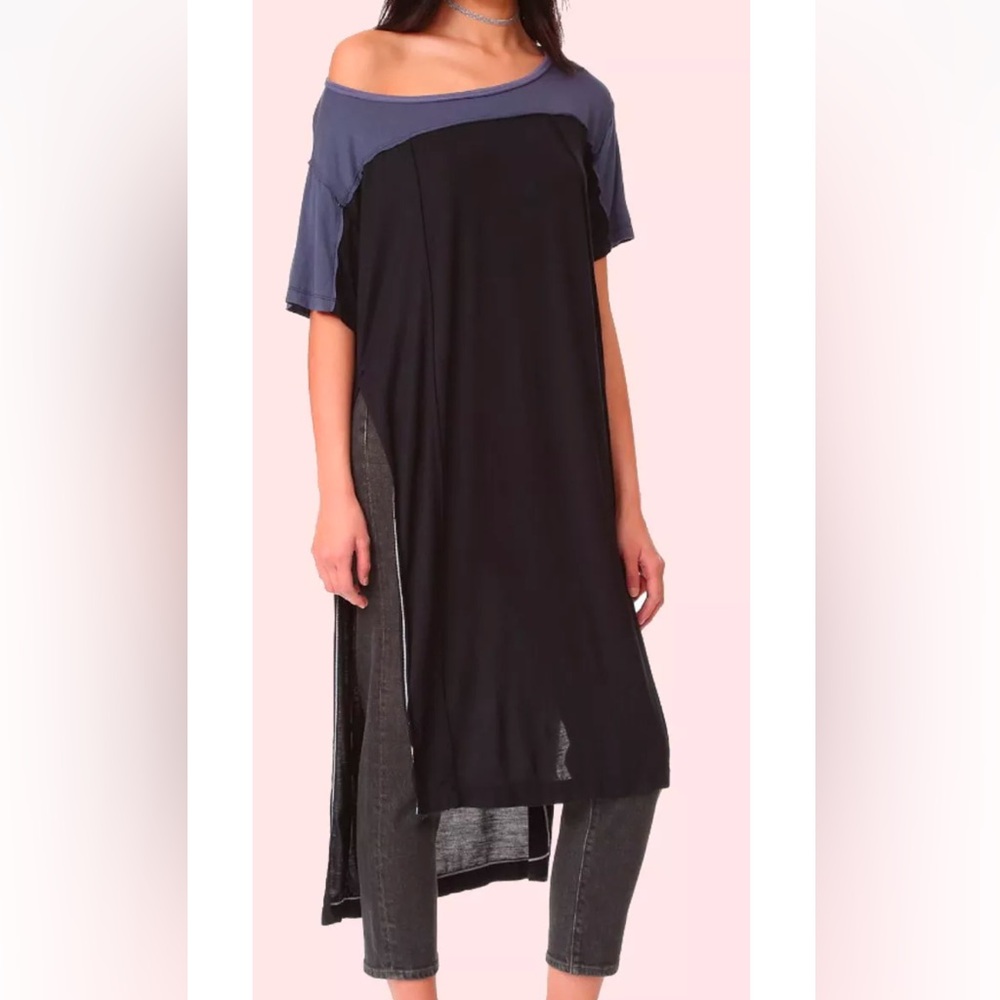 We the Free Oversized Colorblock Tunic Sz S